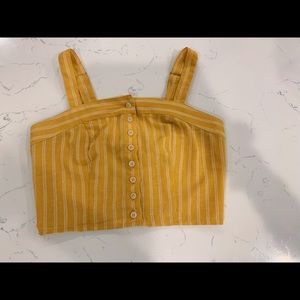 Full Tilt yellow crop top